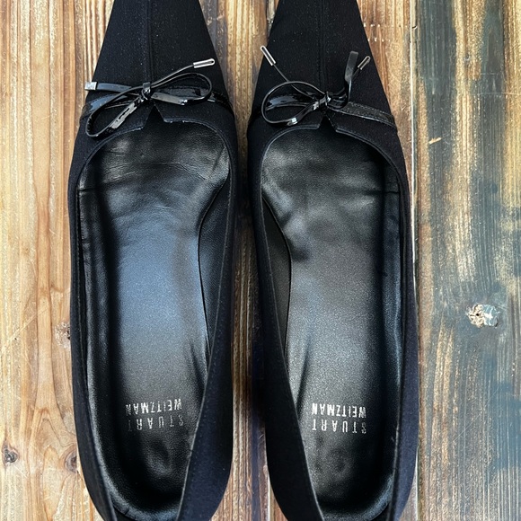 Stuart Weitzman Black Fabric Low Heel Size 8M - Picture 5 of 7